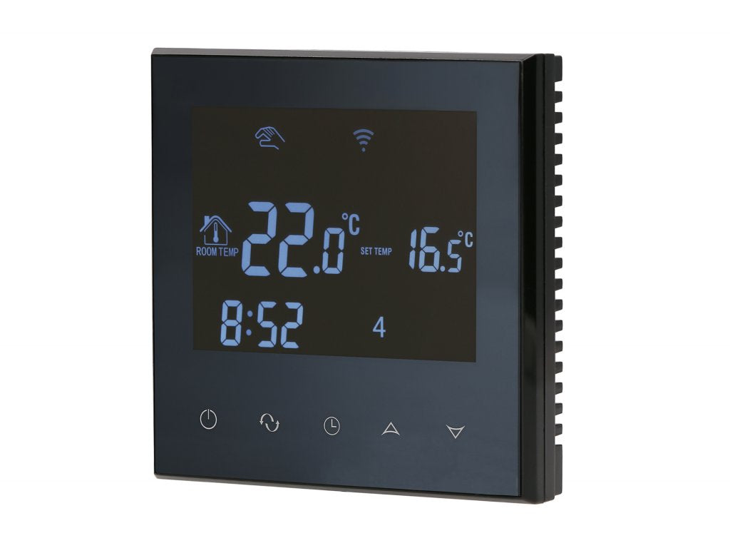 Aluzan Class B-3 WiFi, programmable room thermostat for boiler switching, remotely controllable via Android or iOS app