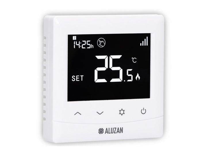 Aluzan EB-160 WiFi, programmable thermostat for controlling boilers and electric heaters up to 16A